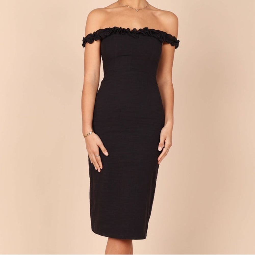 NWT Petal & Pup Florez Black Bodycon Dress